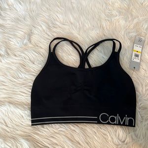 NWT Calvin Klein Strappy Sports Bra